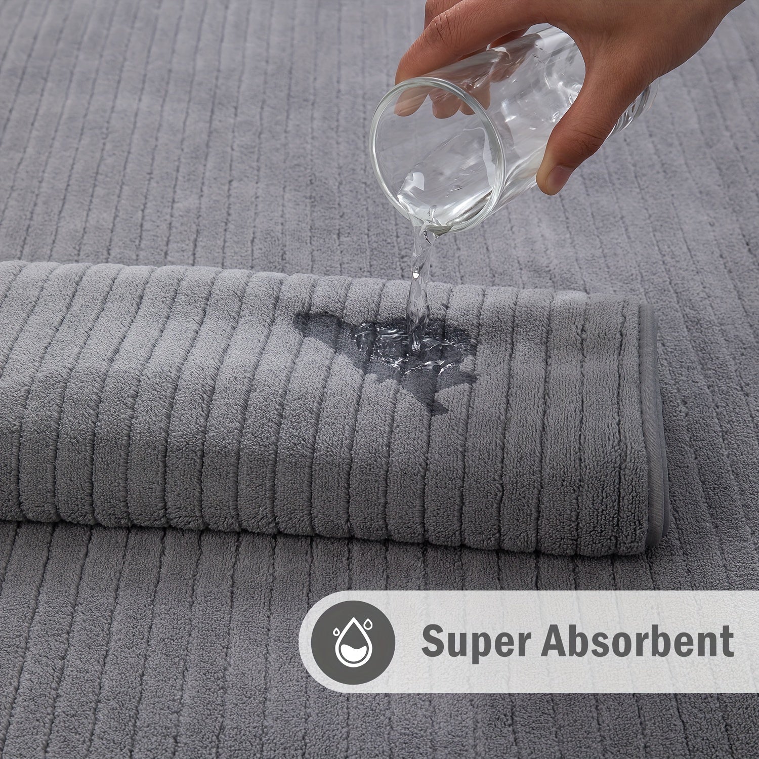 Oversized Bath Towels Set Microfiber