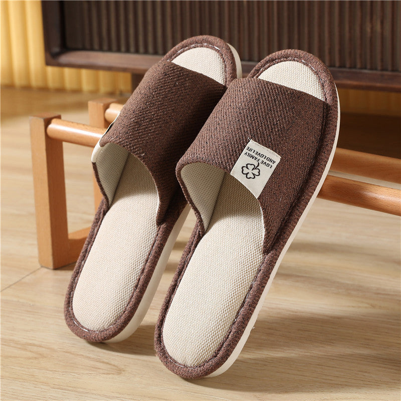 Cozy Women's Indoor Linen Slippers