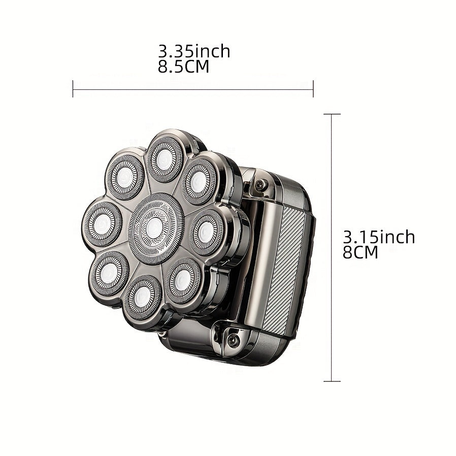 5-in-1 Electric Razor For Men: Detachable Head Shaver