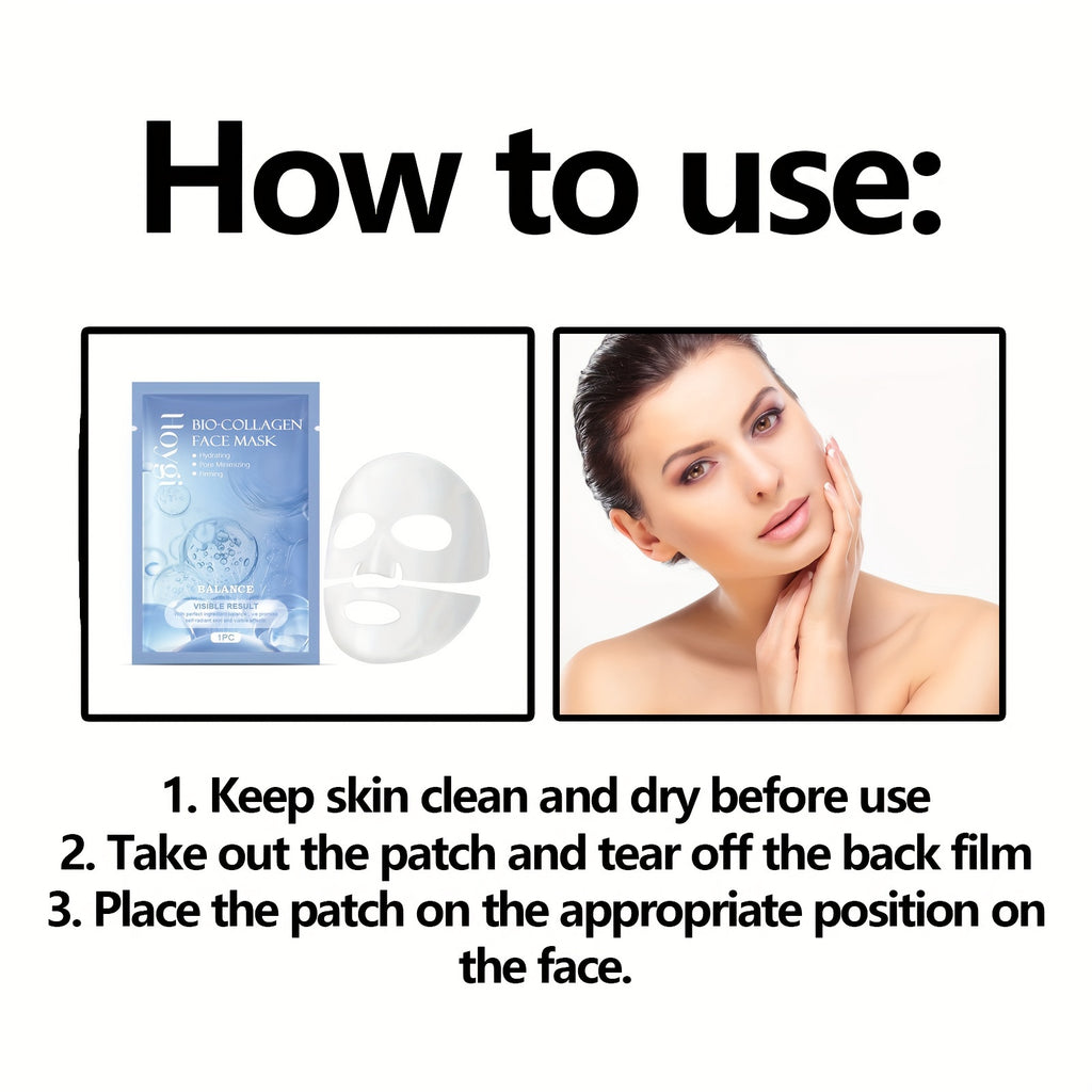 [Buy 1 Get 1 Free], 2pcs Collagen Facial Mask unisex