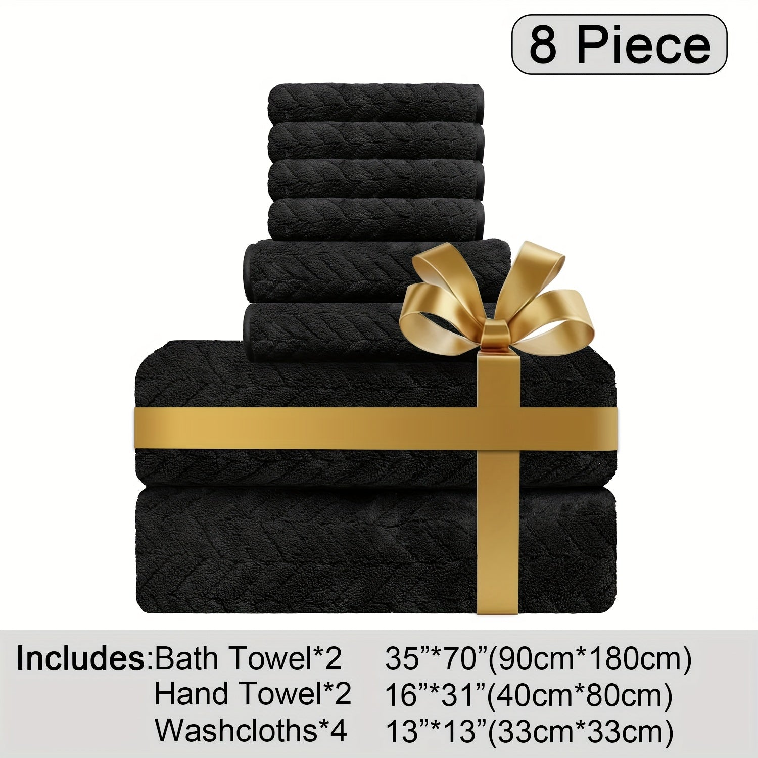 Oversized Bath Towels Set Microfiber