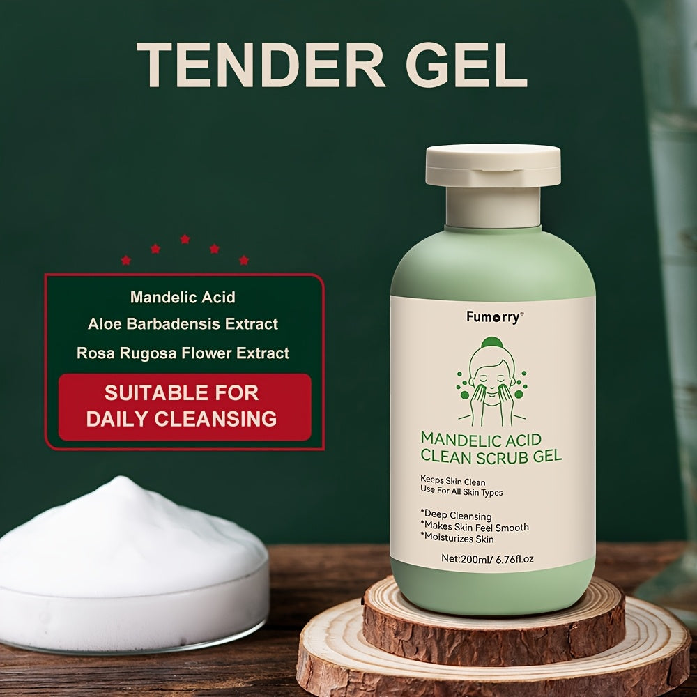 Deep Cleansing Exfoliating Gel - 6.76oz, with Mandelic Acid - Aloe & Rose Extract