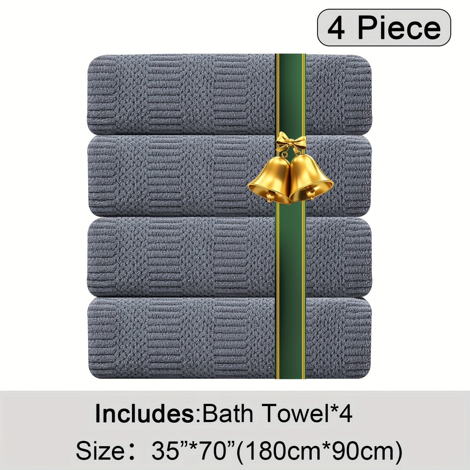 Oversized Bath Towels Set Microfiber