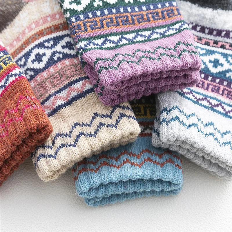 5Pairs/Lot Women Wool Socks