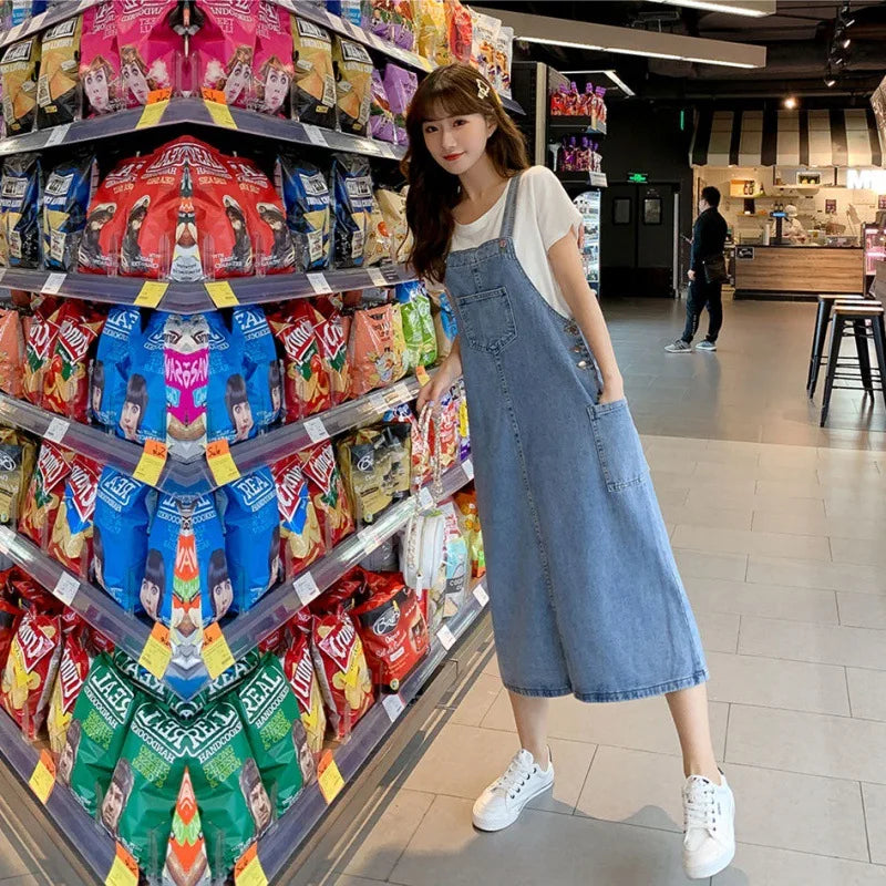 Denim Overall Dress