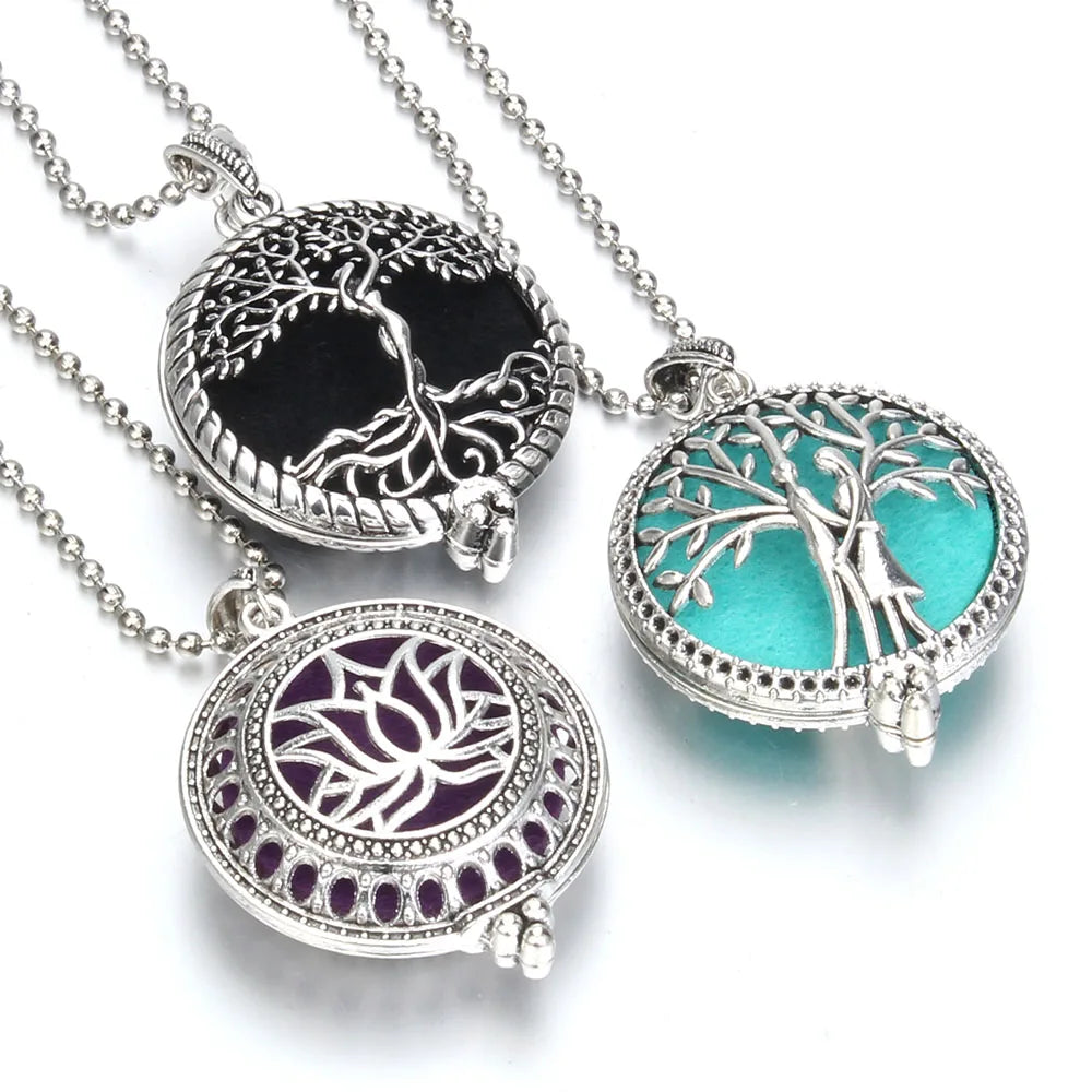Aromatherapy Necklace Tree of Life Diffuser