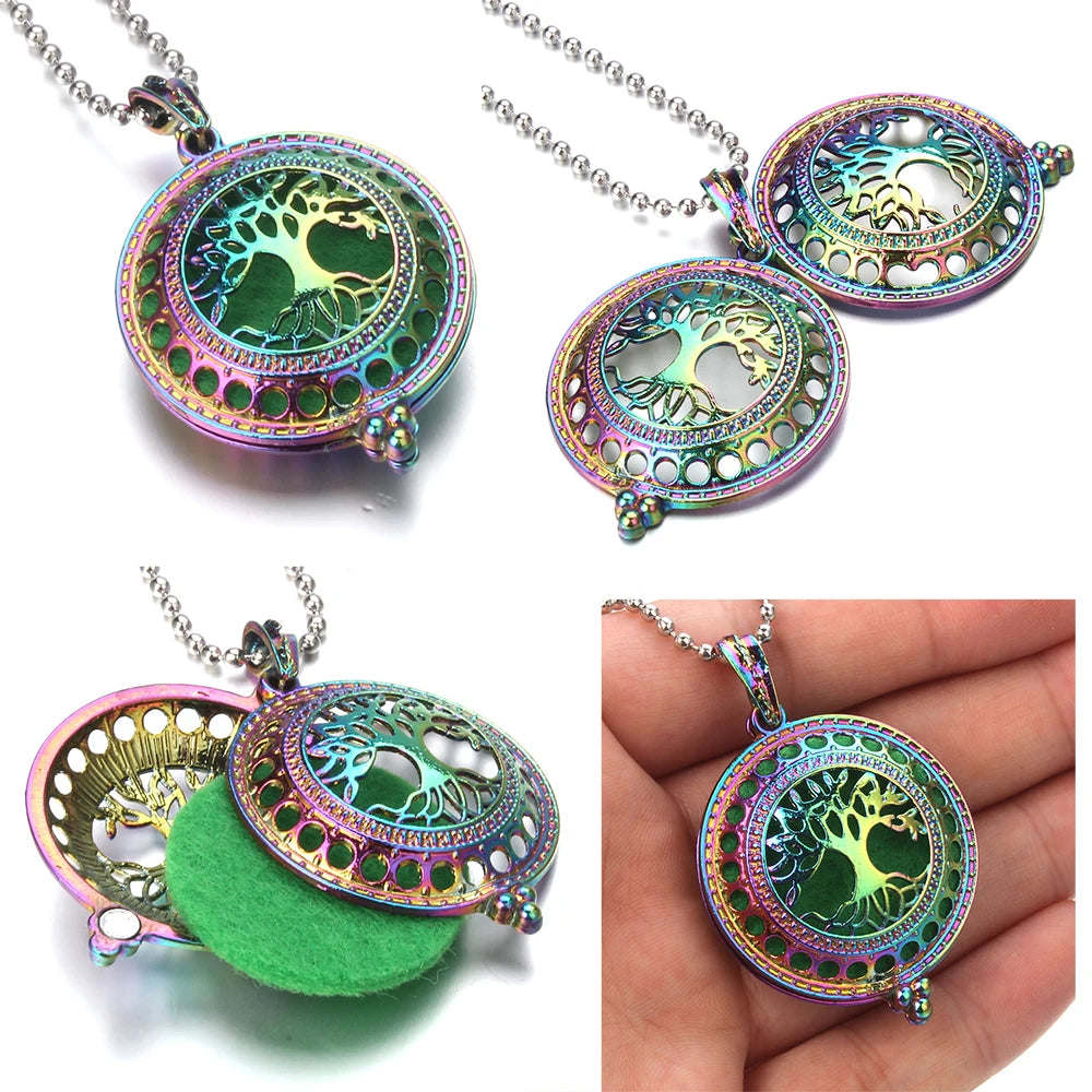 Aromatherapy Necklace Tree of Life Diffuser