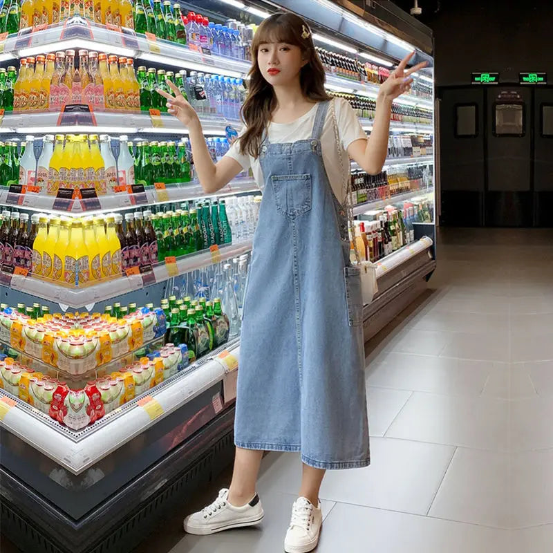Denim Overall Dress