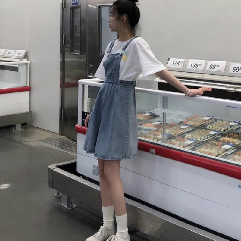 Dress Women Denim Sleeveless
