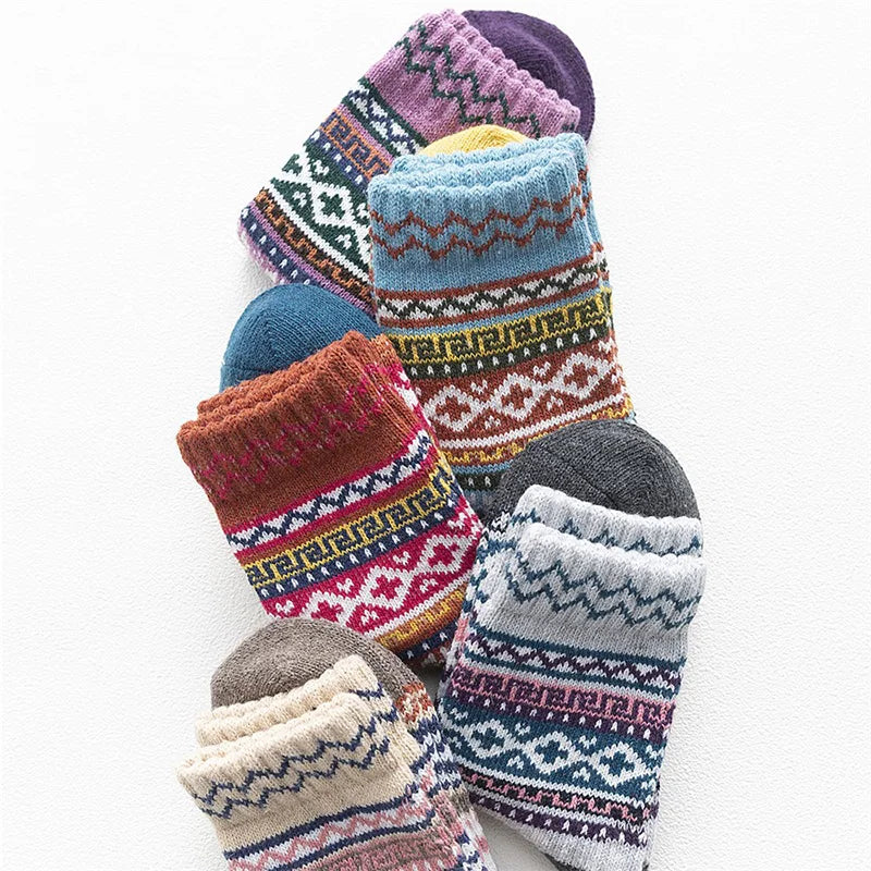 5Pairs/Lot Women Wool Socks