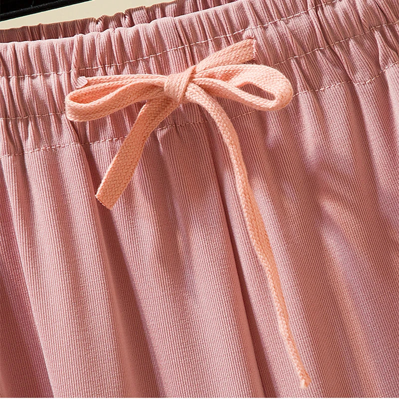 Slacks Women's Loose Summer Pants Soft Ice Silk