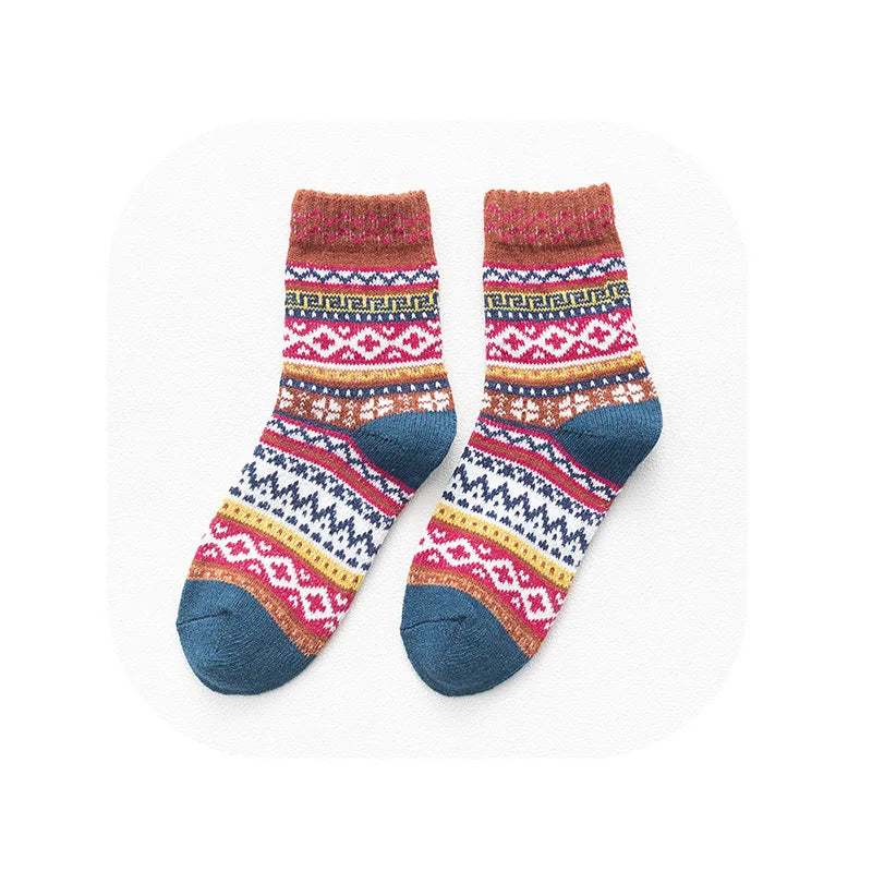 5Pairs/Lot Women Wool Socks