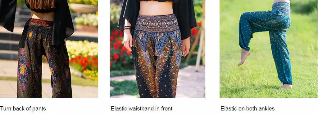 Boho Yoga Pants Wide Leg Women Harem Bohemian  Vintage Print