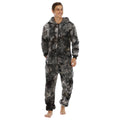 Casual Flannel Onesies Hoodie Jumpsuit Pajama Men