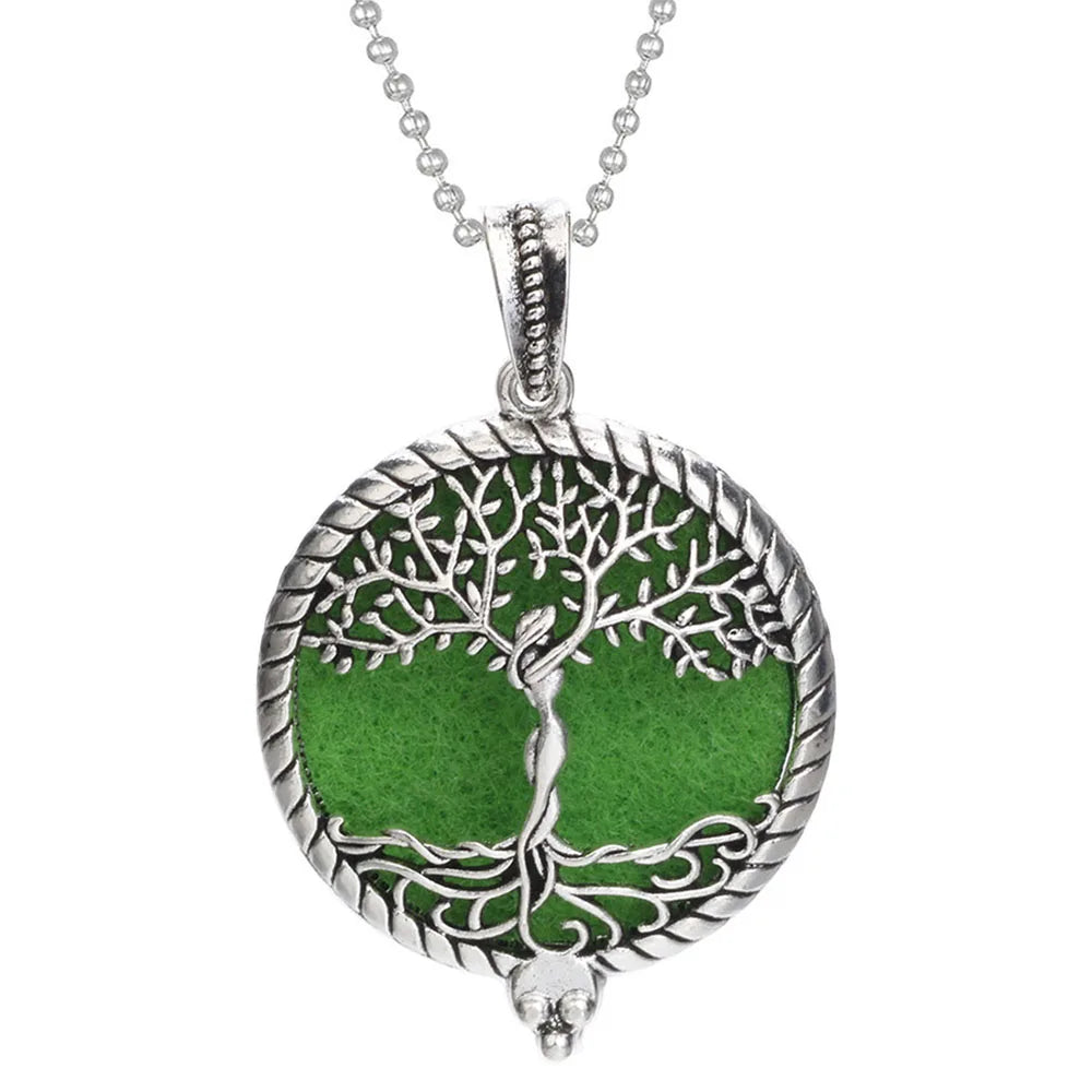 Aromatherapy Necklace Tree of Life Diffuser