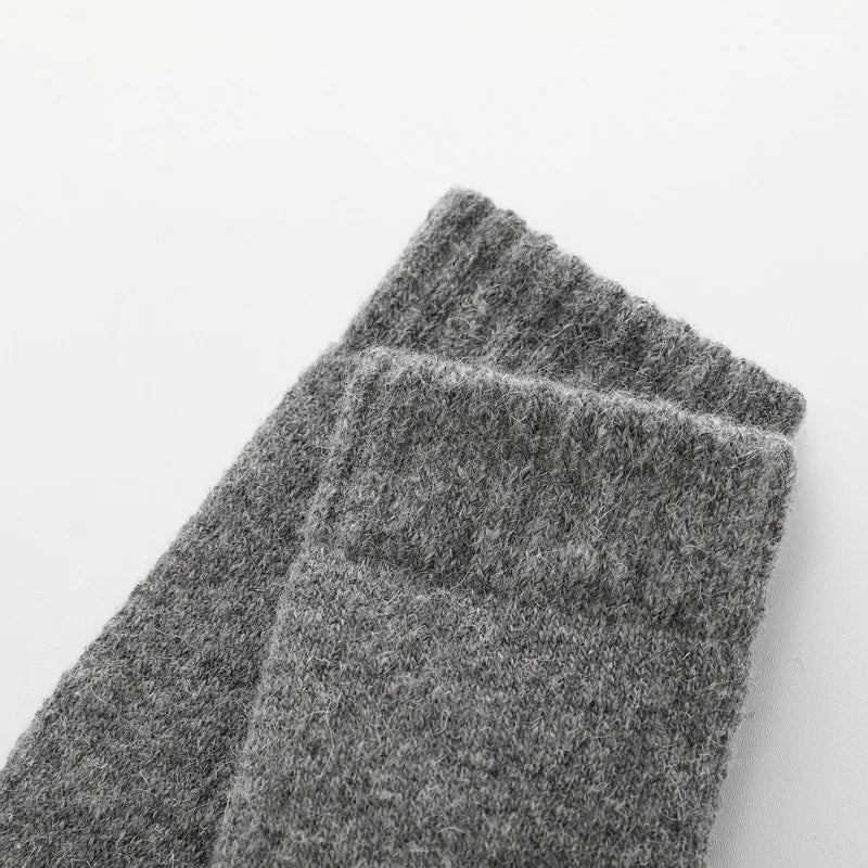 Super Warm Male Men Thicker Solid Socks Merino Wool