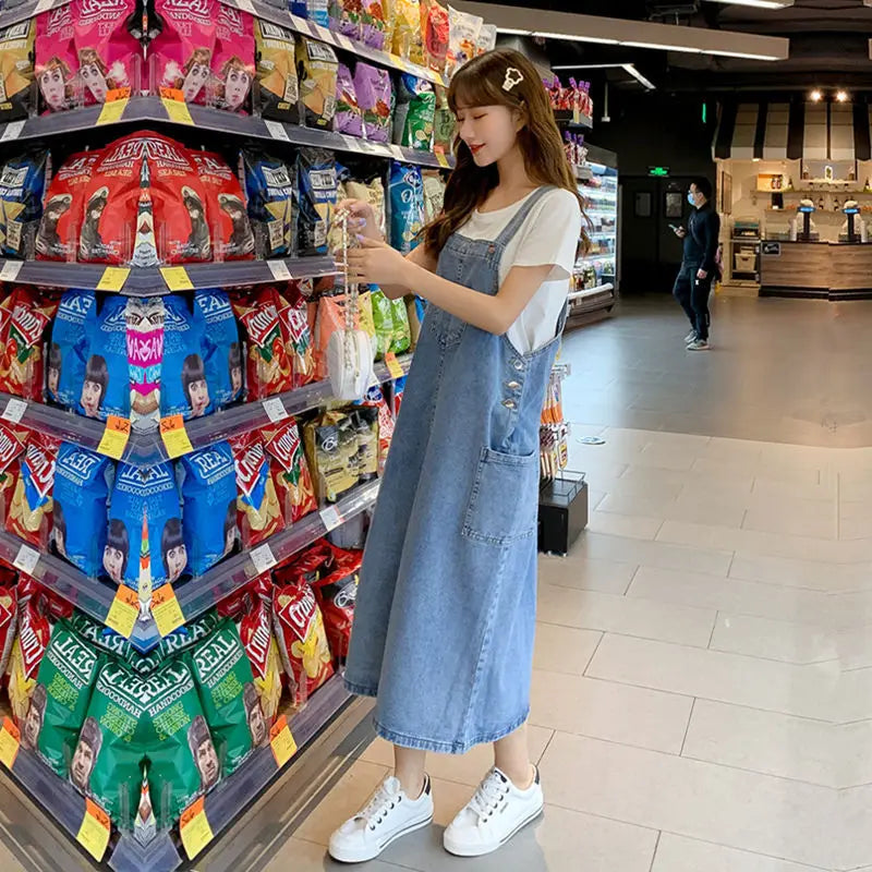 Denim Overall Dress