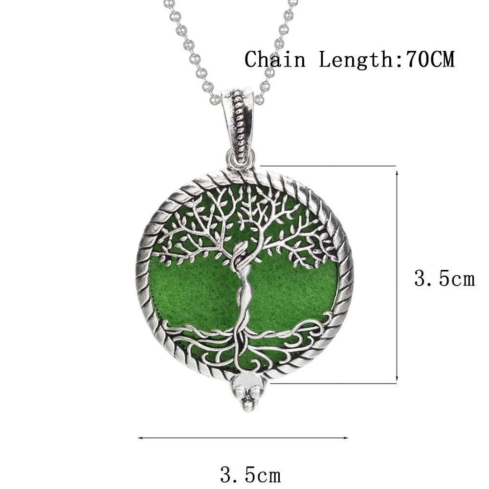 Aromatherapy Necklace Tree of Life Diffuser