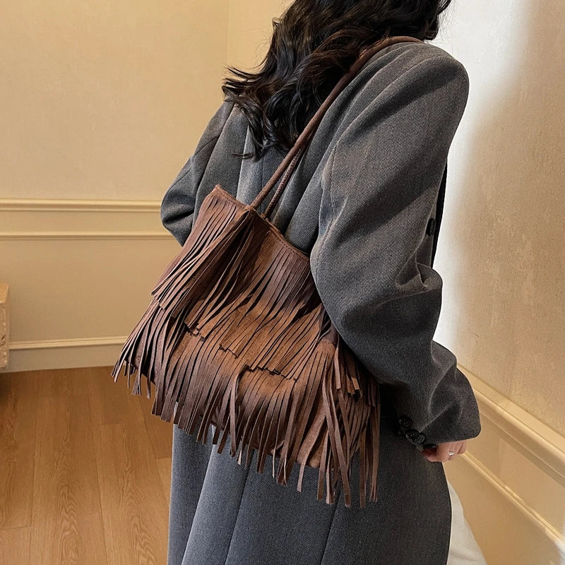 Boho Fringe Shoulder Bag