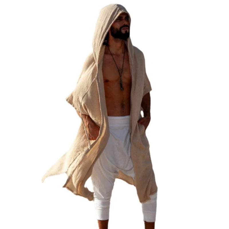 Bohemian Retro Mens Long Smock Cloaks