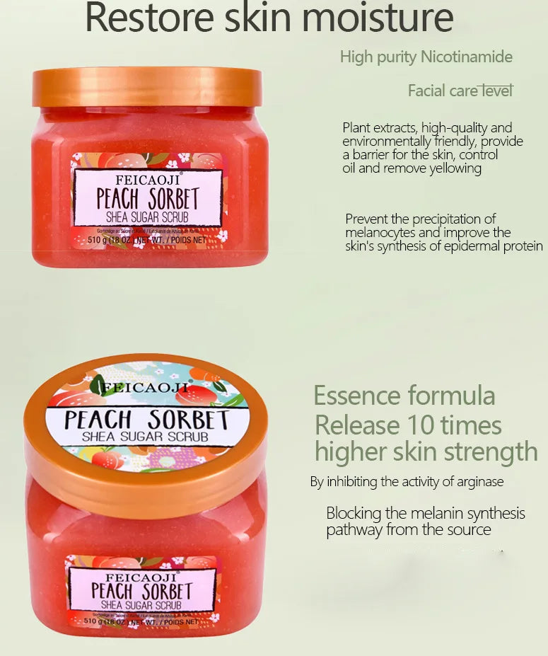 Shea Sugar Body Scrub Coconut Watermelon Rose