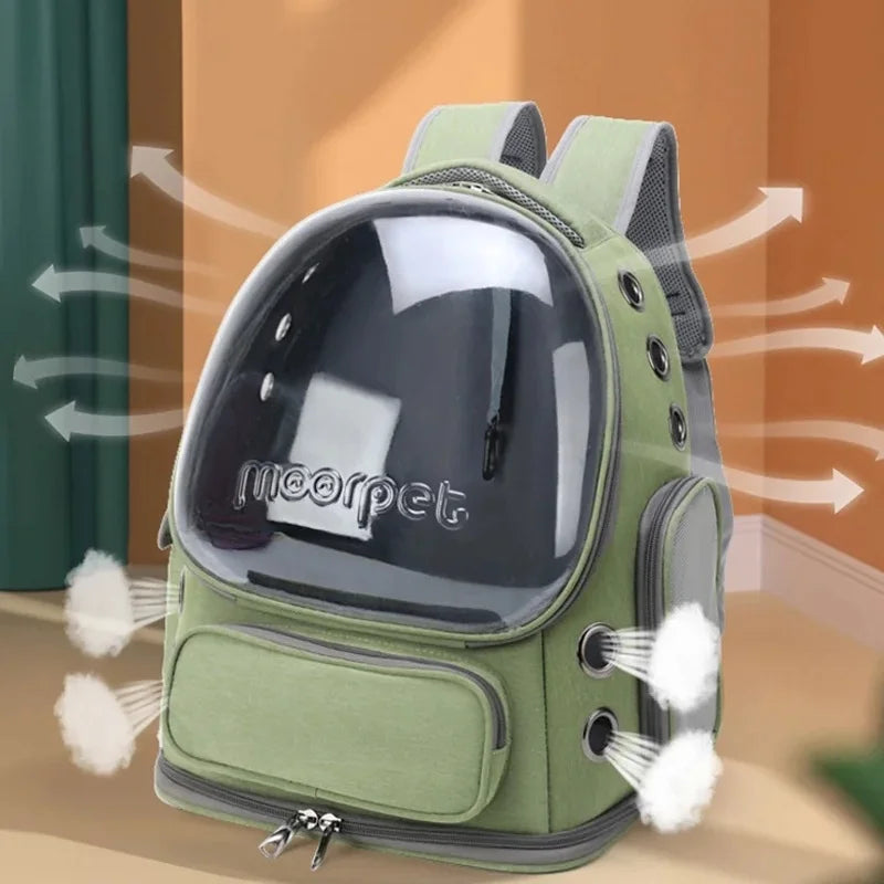 Pet Cat Carrier Bag Outdoor Travel Backpack for Cats Small Dogs Breathable
