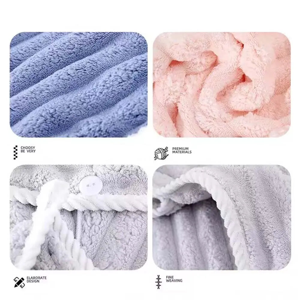 Dry Hair Cap for Women, Thickened and Super Absorbent Headscarf