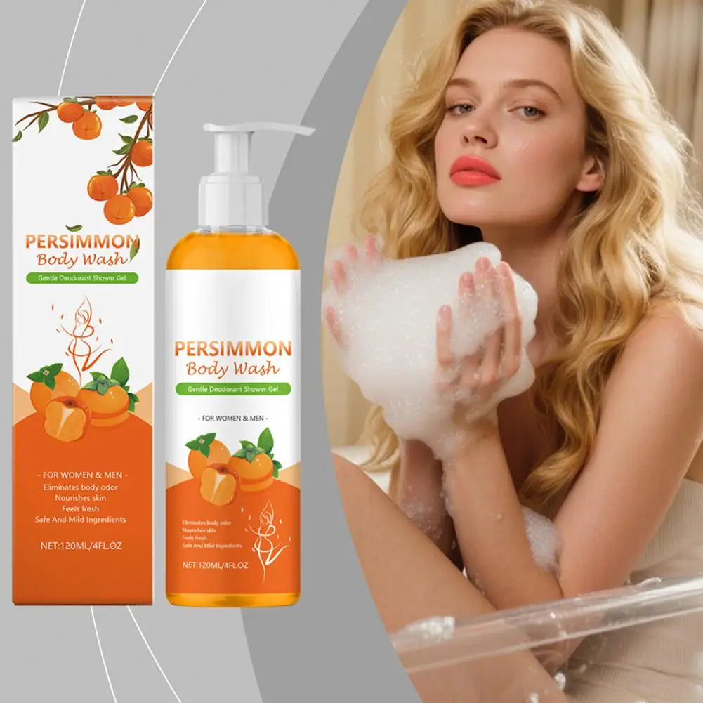 Persimmon Shower Gel Persimmon Extract For Men and Women Gentle on All Skin Types