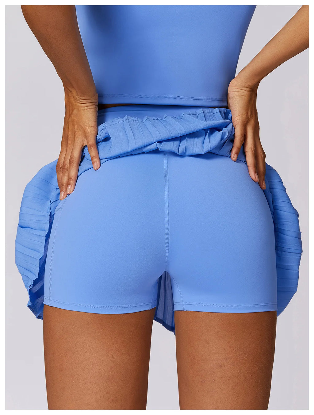 Women Dance Gym Workout Fitness Solid Sports Skirts