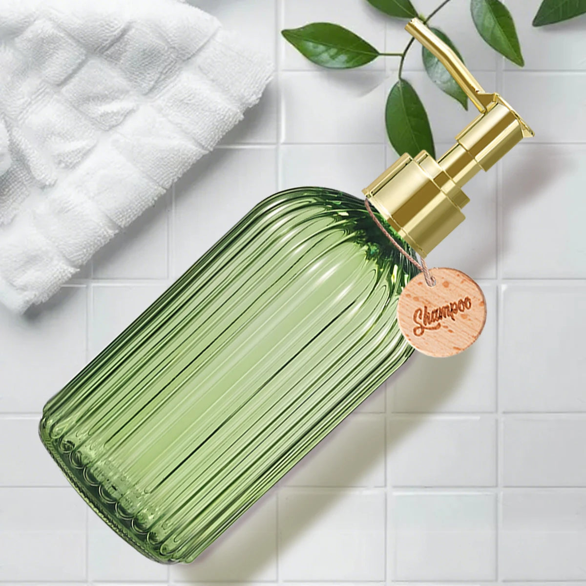 Reusable Shampoo Conditioner Body Wash Bottle Bathroom Shower Soap Dispenser