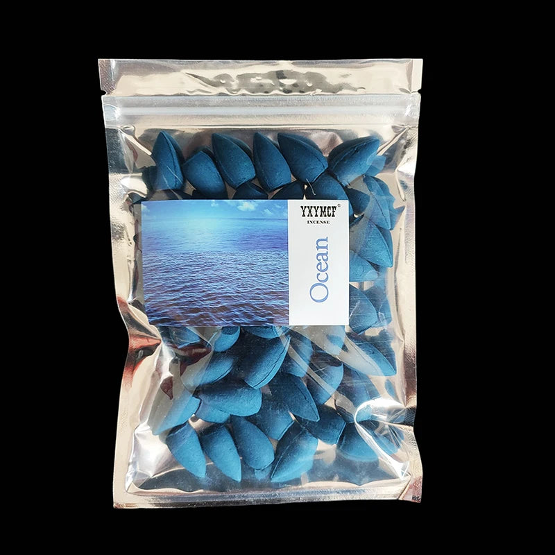 50pcs/bag Natural Waterfall Incense Cones Reflux Tower