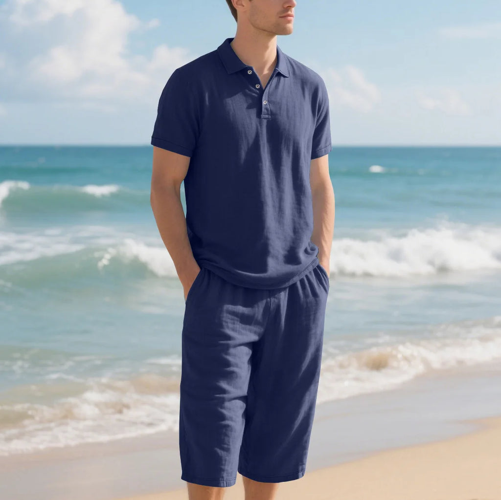 Men's Casual Linen 2 Piece Outfit