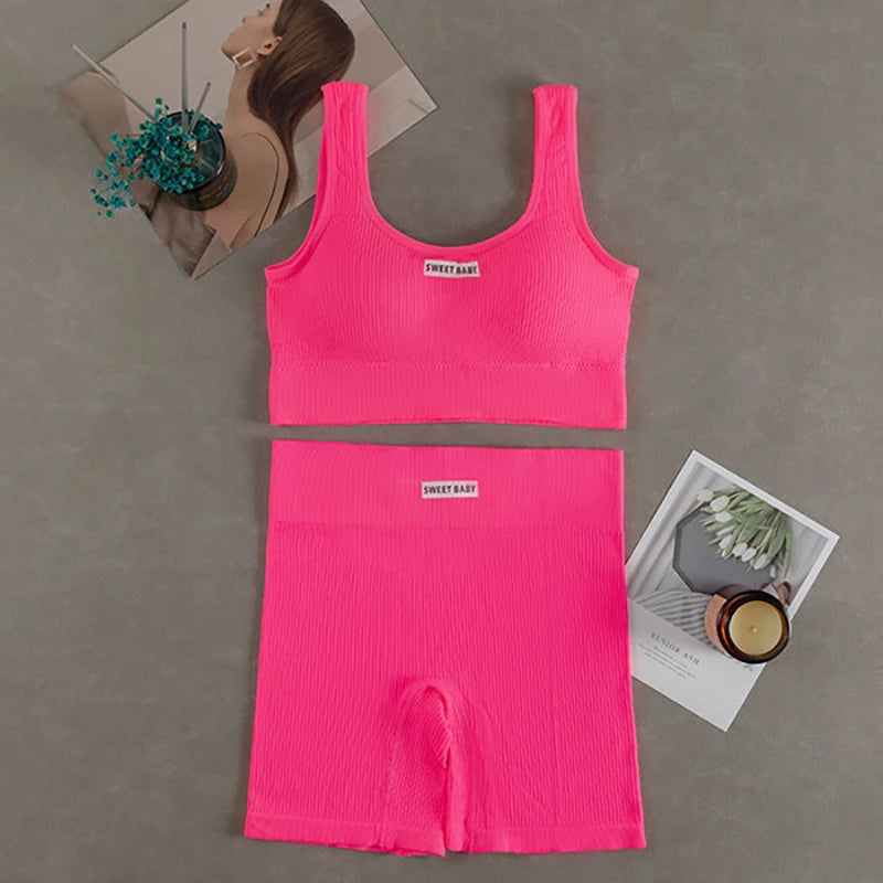 Women Seamless Yoga Set Fitness Workout Suits