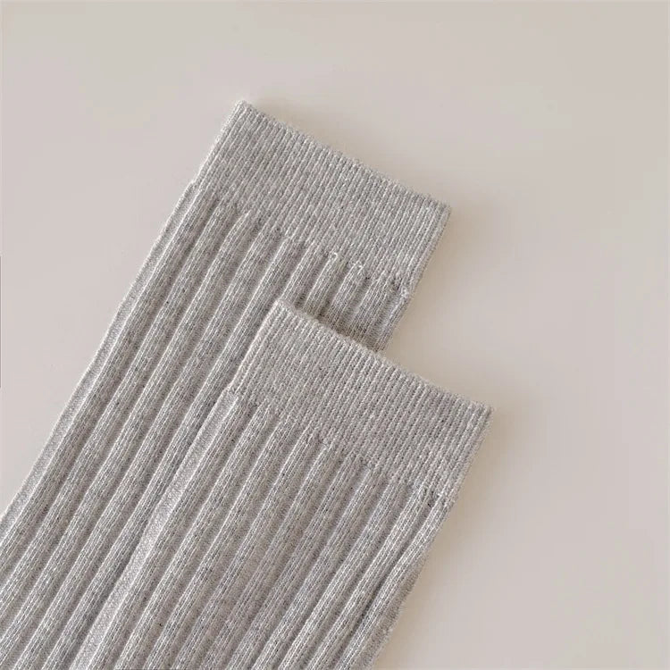 Women Socks Casual Fashion Solid Color