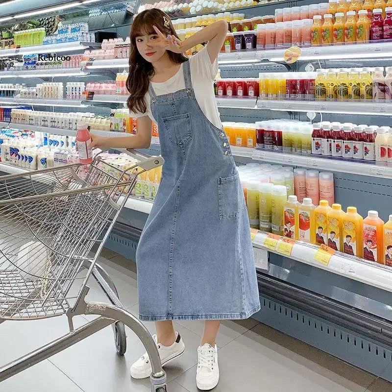 Denim Overall Dress