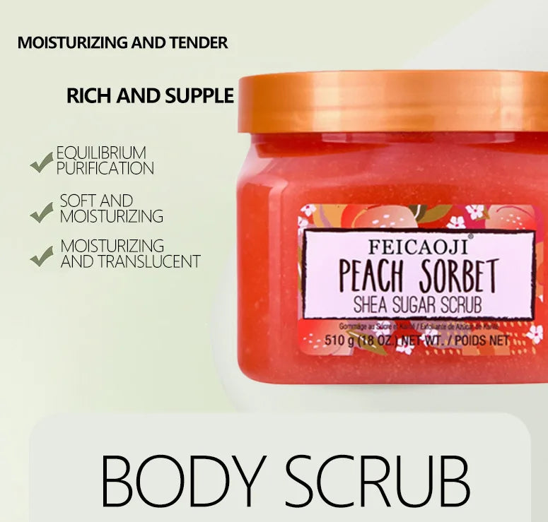 Shea Sugar Body Scrub Coconut Watermelon Rose