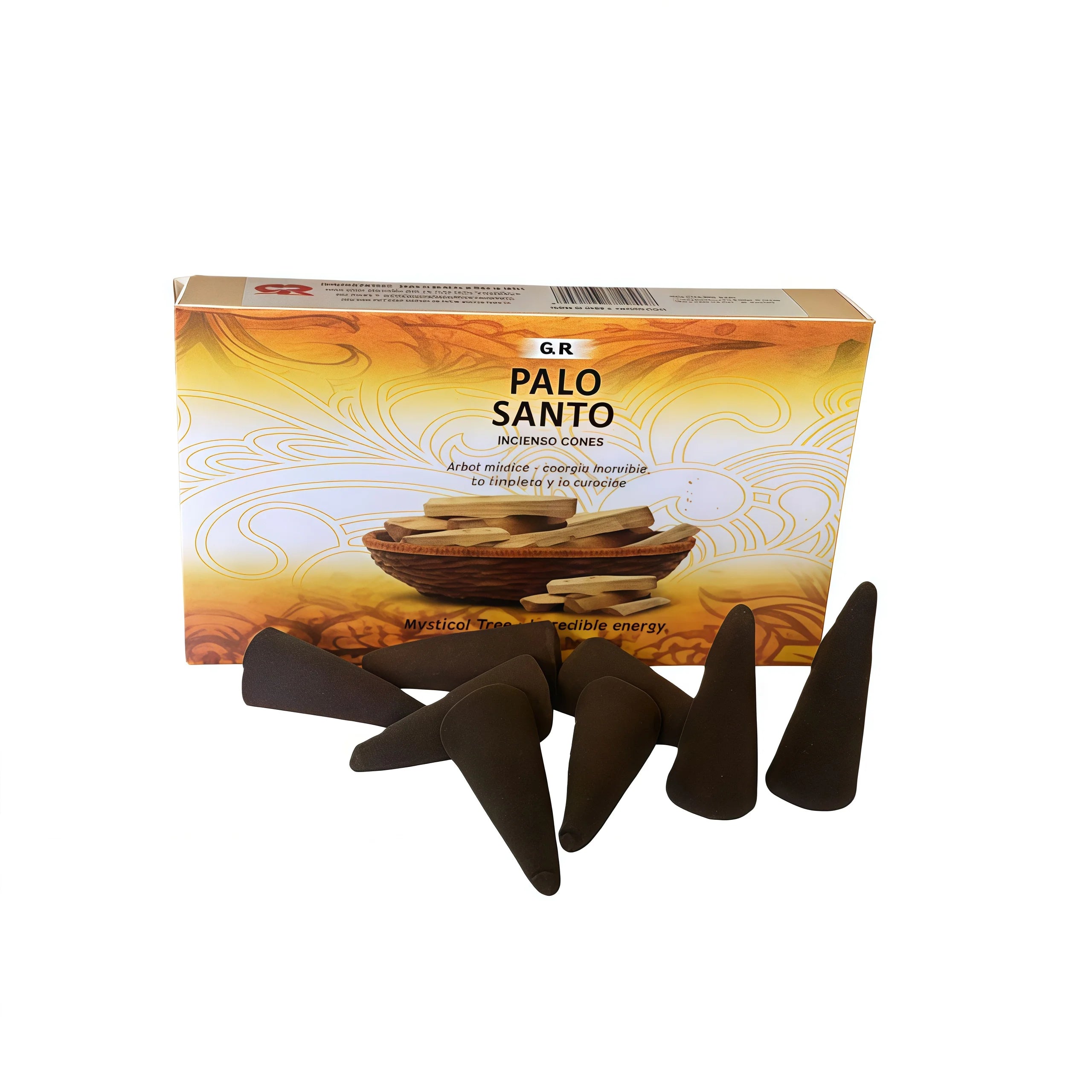 10 Cones Per Box Palo Santo Incense Cones: Aromatic Wood Cones for Space Purification, Relaxation, and Holiday Celebrations - Suitable for Christmas, Halloween, Hanukkah, Day of the Dead, and St. Nicholas Day