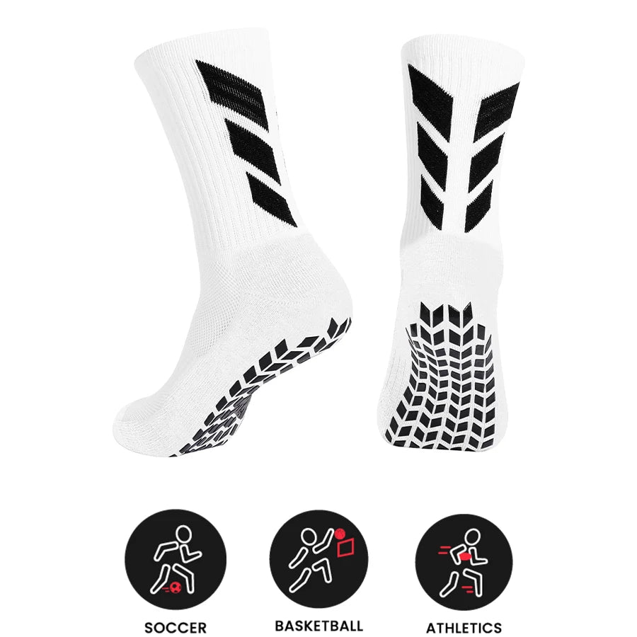 1 pair of socks football socks men's anti slip hospital yoga anti slip training sports socks