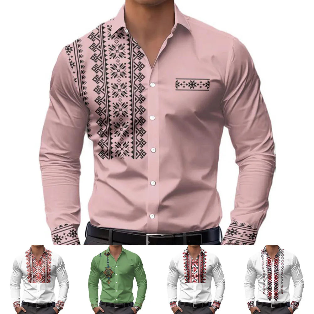 Mens Casual Shirts Long Sleeve