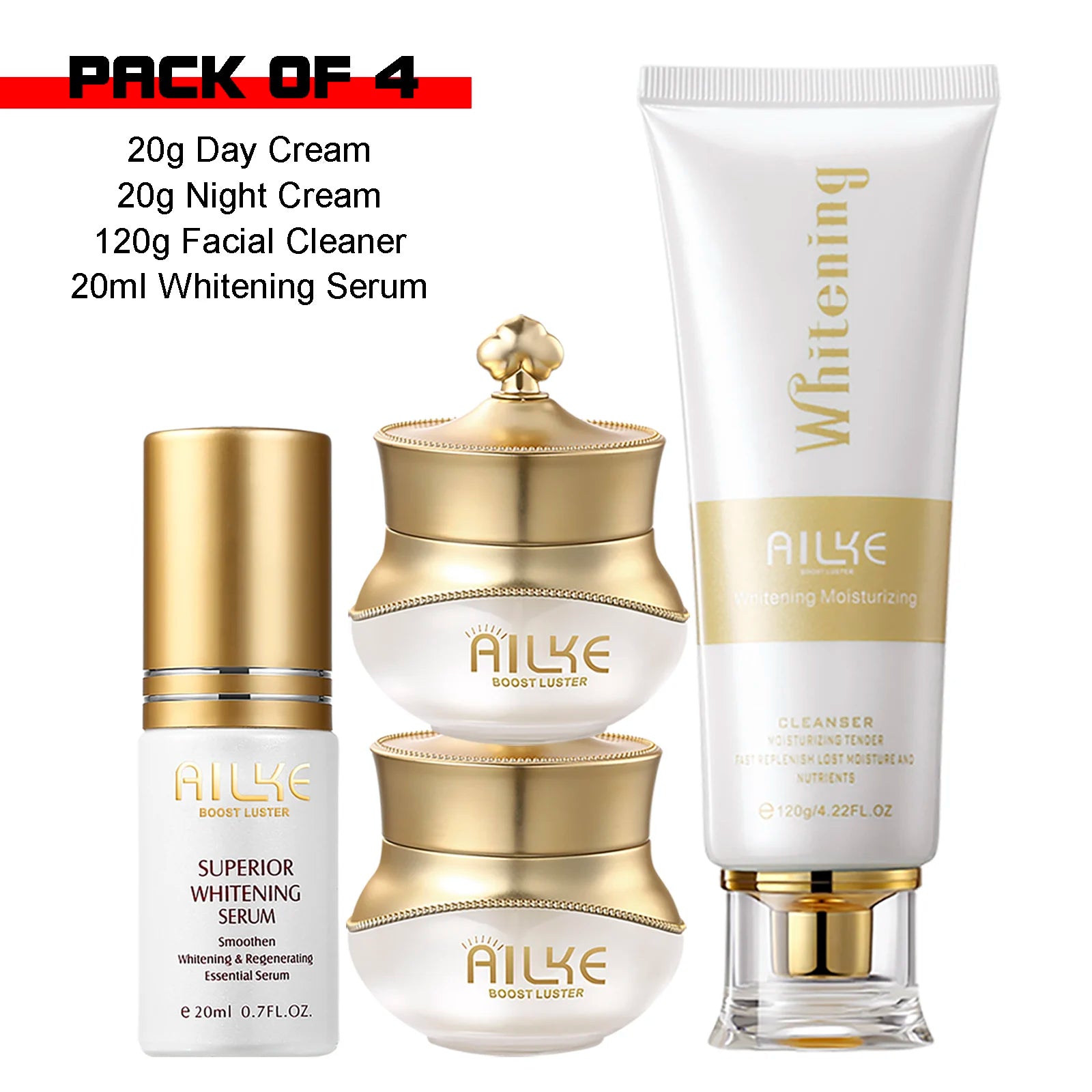 AILKE Whitening Anti-wrinkle Freckle Face Cream With Collagen Hyaluronic Acid Rose