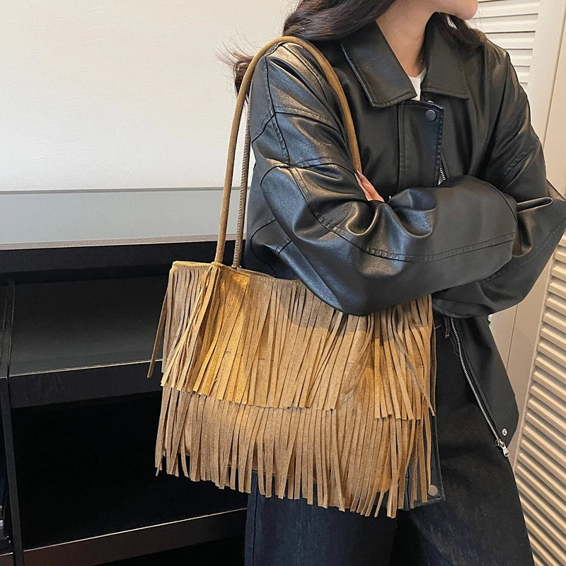 Boho Fringe Shoulder Bag
