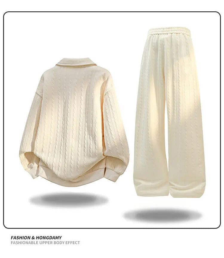 Casual Sportswear Set Two Piece Soft Comfort Fabric