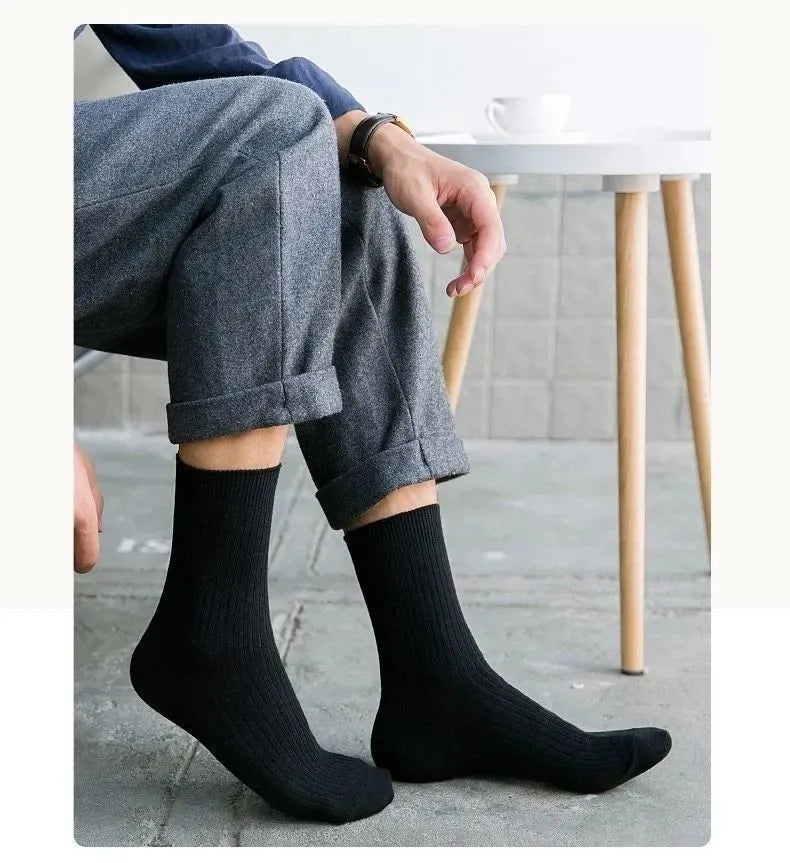 5 Pairs of MEN'S Mid-calf Socks