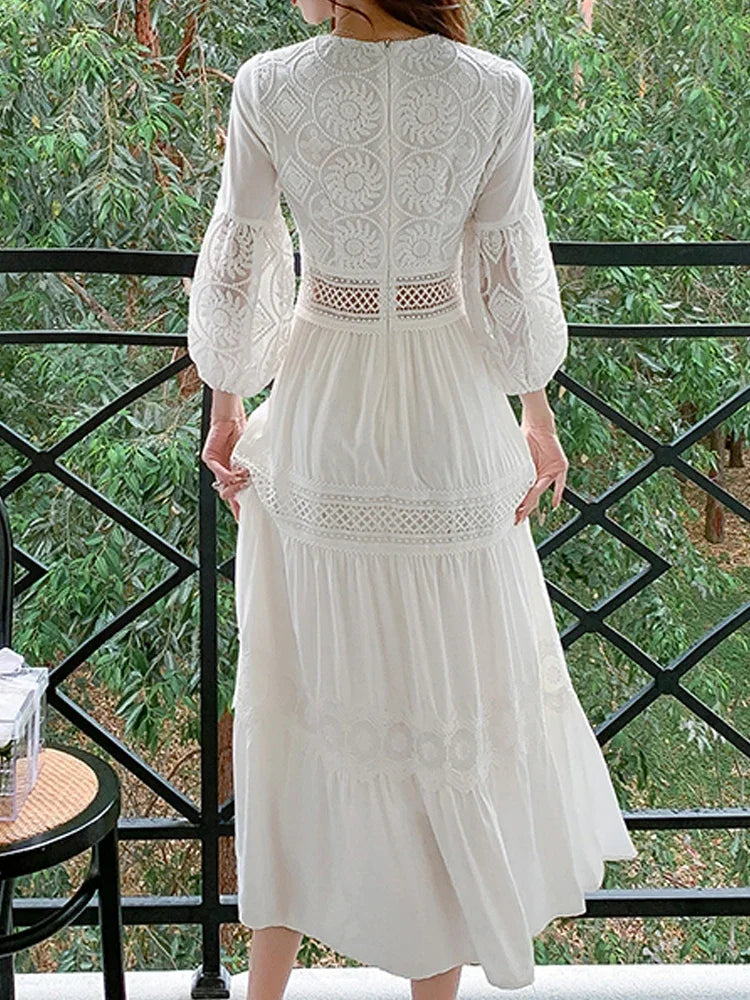 Women Summer Boho Lace Dresses
