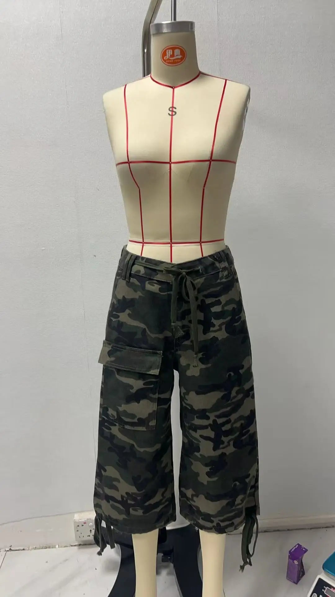 Women Calf Length Pant Jeans Wide Leg