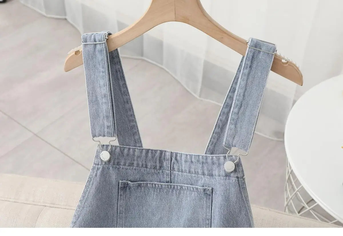 Denim Strap Jumper Dress