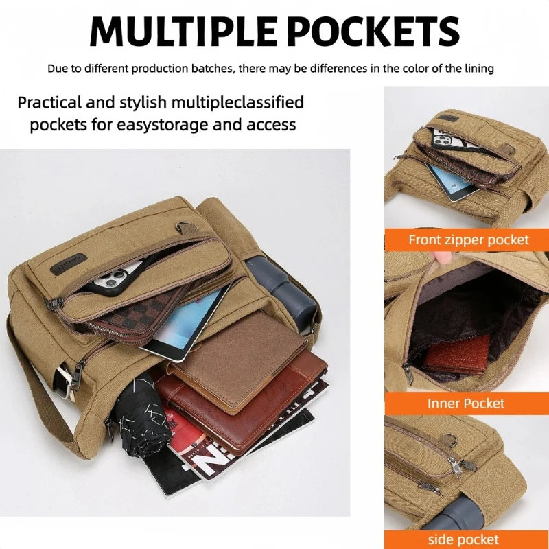 Men Canvas Shoulder Bags