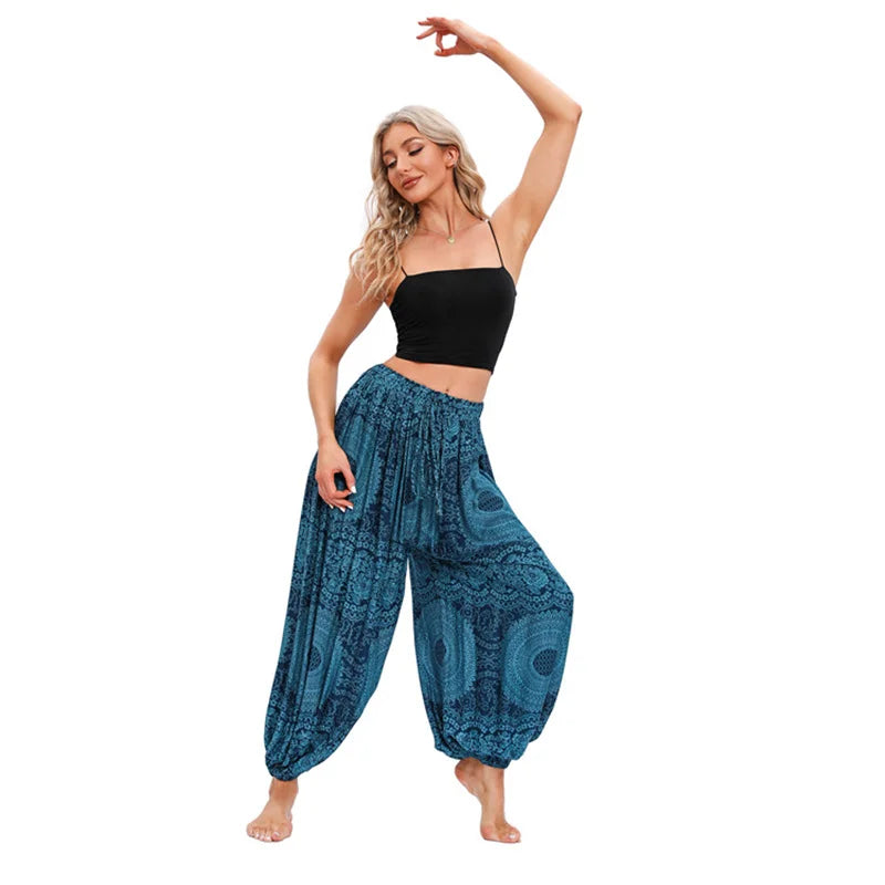 Boho Yoga Pants Women Hippie Harem