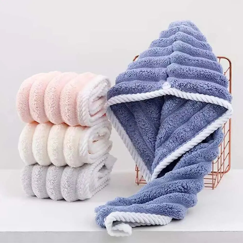 Dry Hair Cap for Women, Thickened and Super Absorbent Headscarf