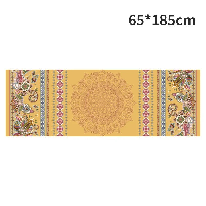 Hot Yoga Mat Towel  Printed Yoga Towel Non Slip Fitness Workout Mat Cover